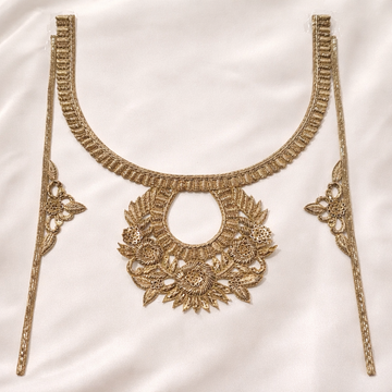 Heavy Embroidered Designer Neckline Applique