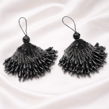 Ethnic Black Tassels