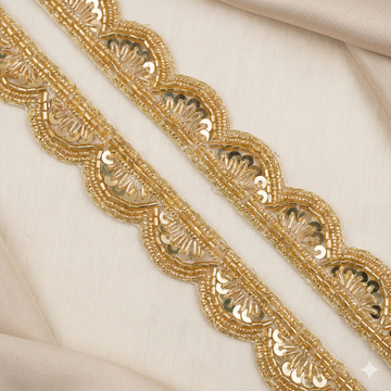 Golden Handwork Zardozi Work Lace