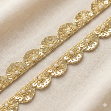 Golden Fancy Embellished Handwork Zardozi Trim