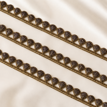 Handcrafted Teardrop Beaded Lace Trim for Ethnic & Designer Wear