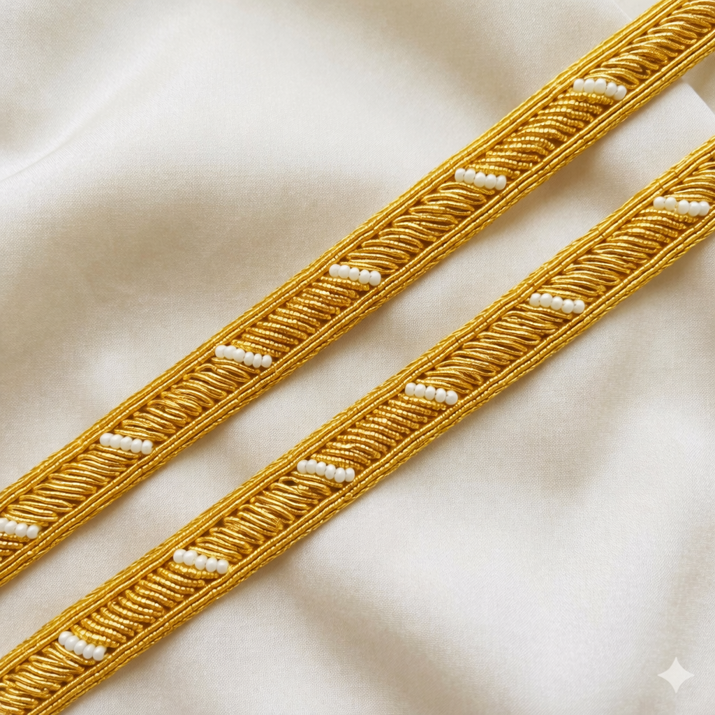 Linear Beaded Lace Border