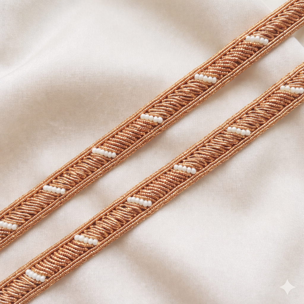 Linear Beaded Lace Border