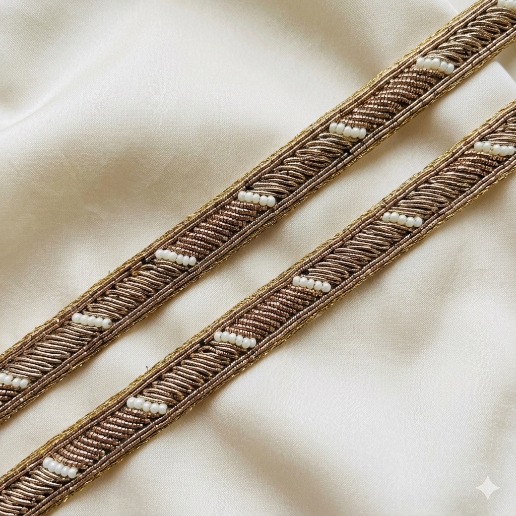 Linear Beaded Lace Border