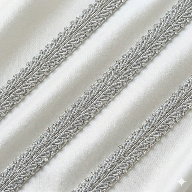 Silver Zardozi Lace
