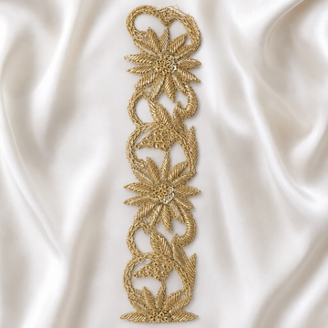 Zardozi Statement Floral Vine Cutwork Lace Border