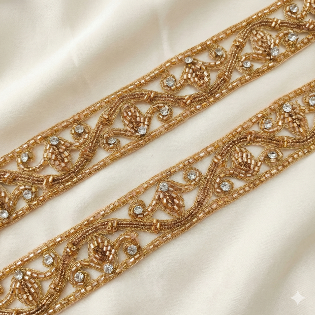 stone Zardozi Lace