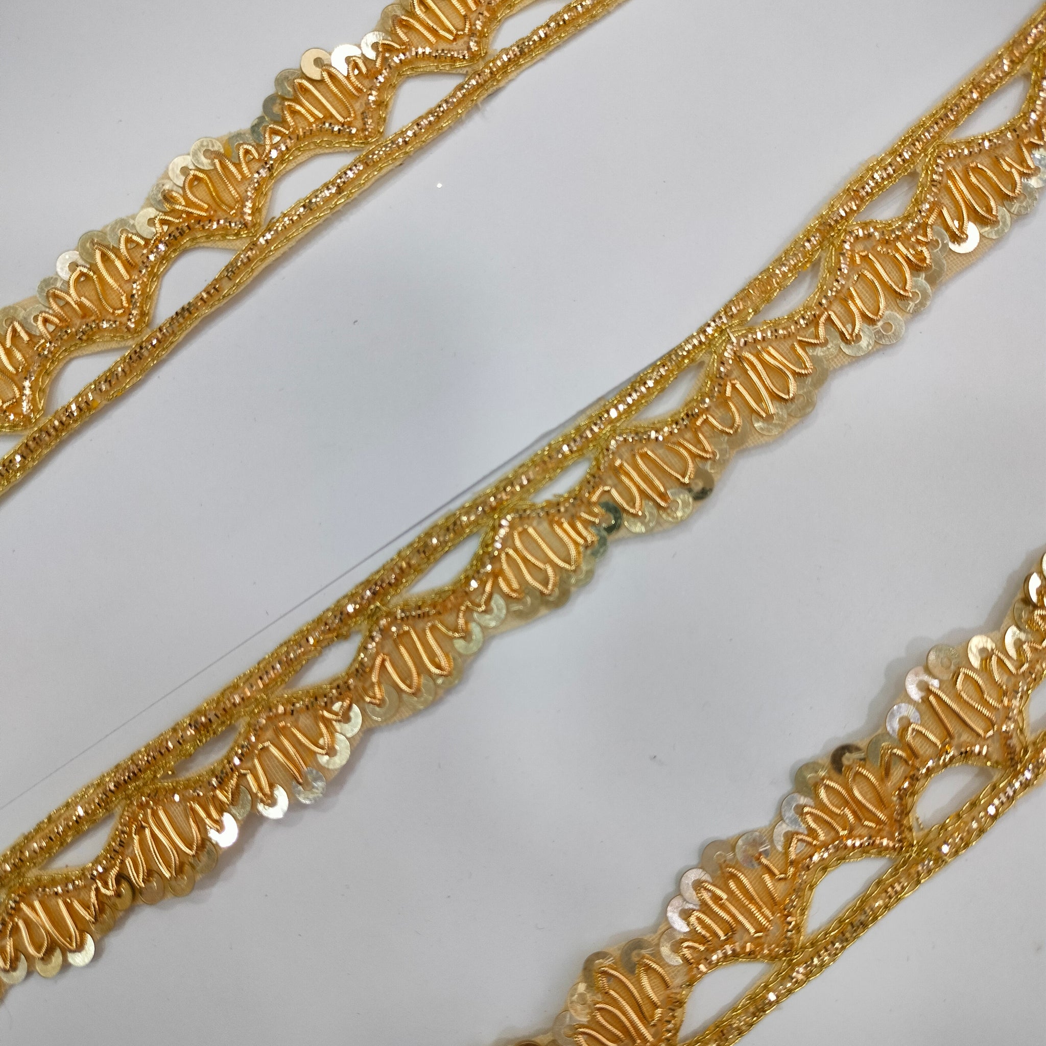 Golden Handwork Zardozi Work Lace