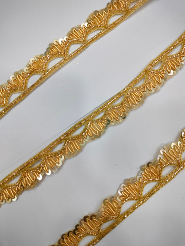 Golden Handwork Zardozi Work Lace