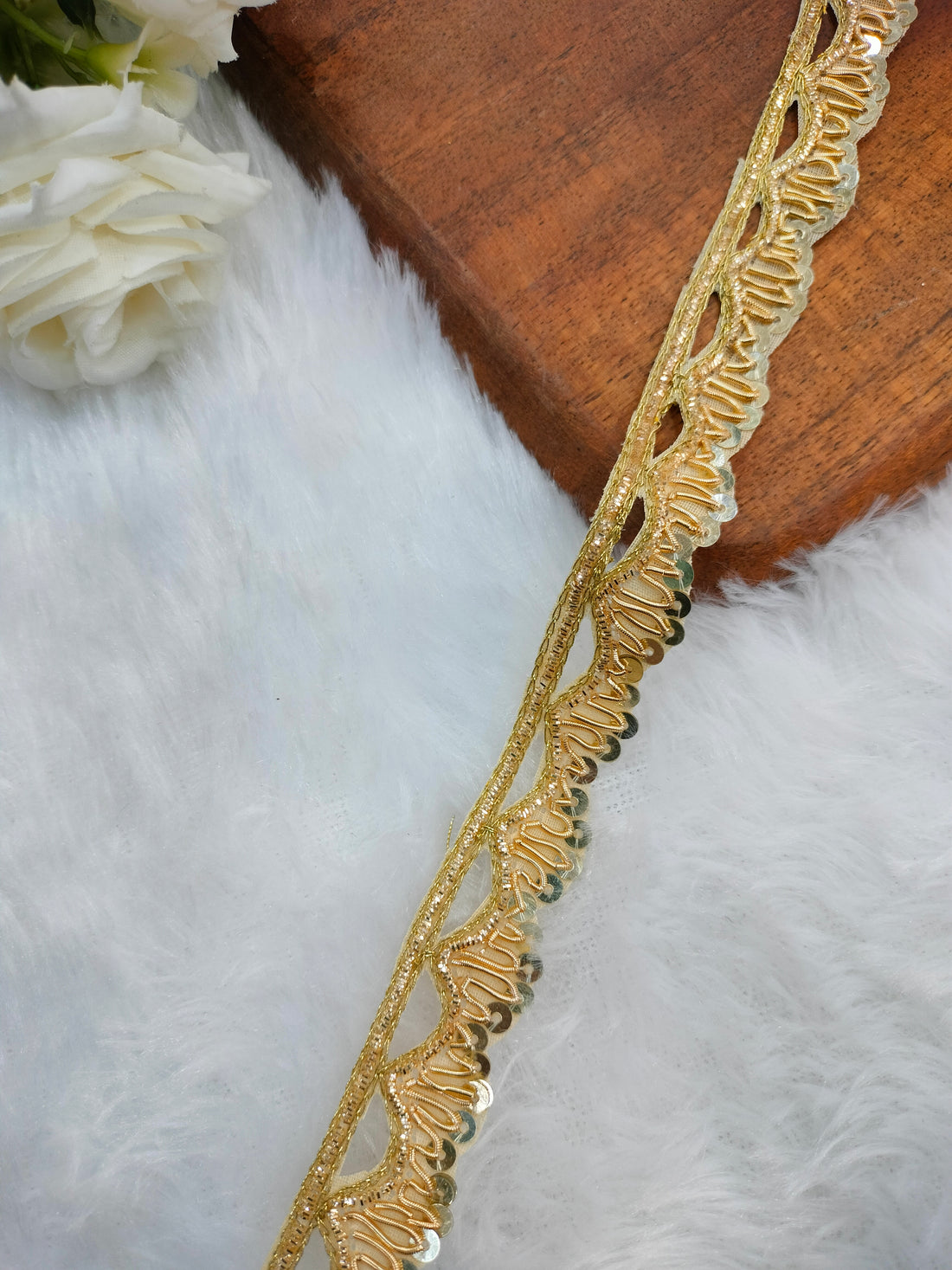 Golden Handwork Zardozi Work Lace