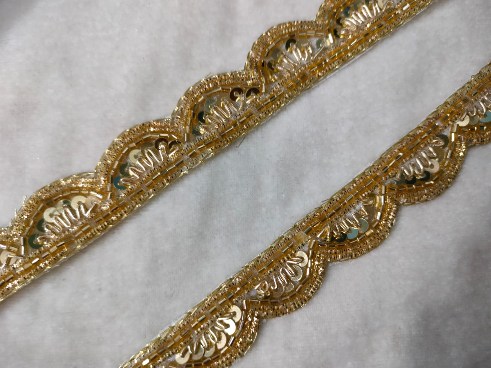 Golden Handwork Zardozi Work Lace