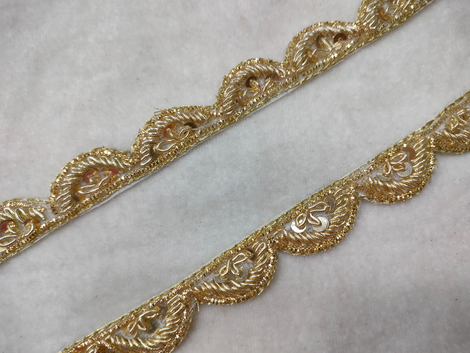 Golden Handwork Zardozi Work Lace