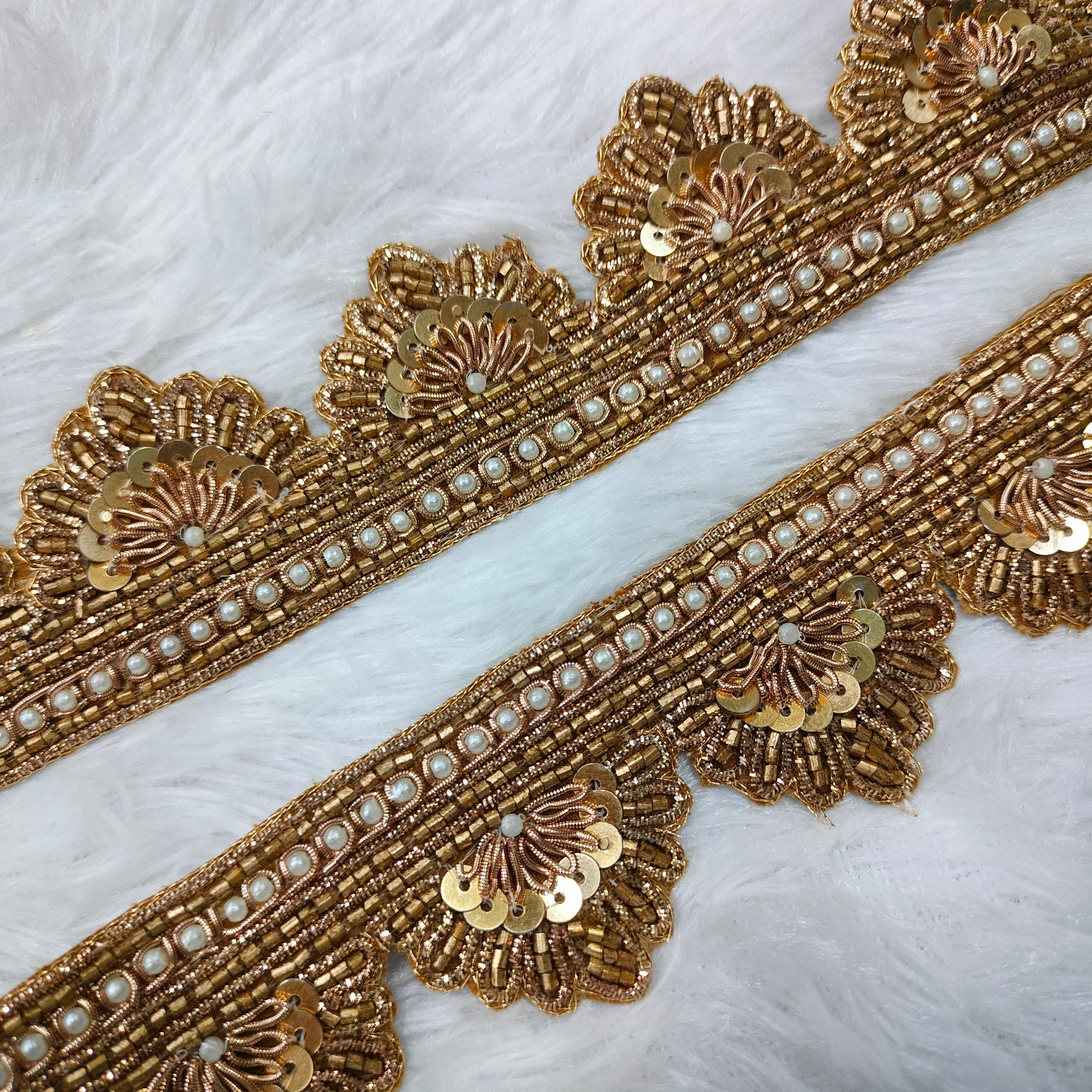 Gold Handcrafted Zardozi Trim