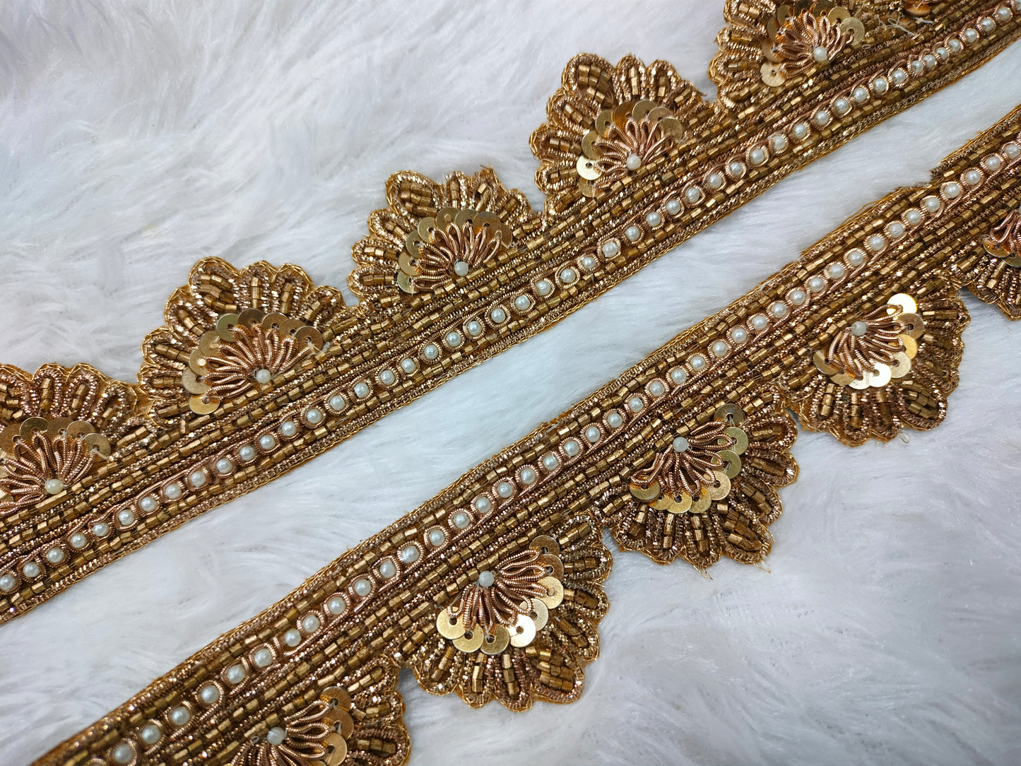 Gold Handcrafted Zardozi Trim