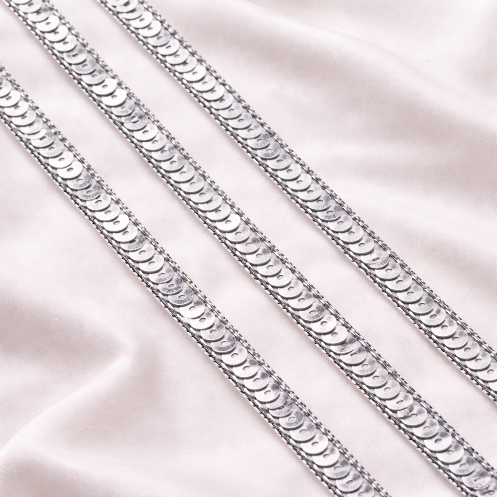 Sequin Zardozi Embellished Lace