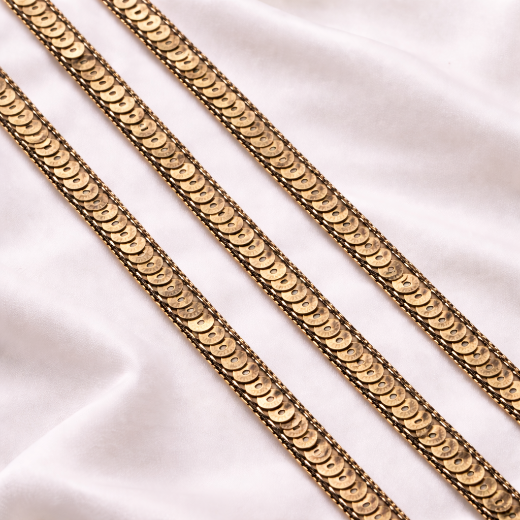 Sequin Zardozi Embellished Lace