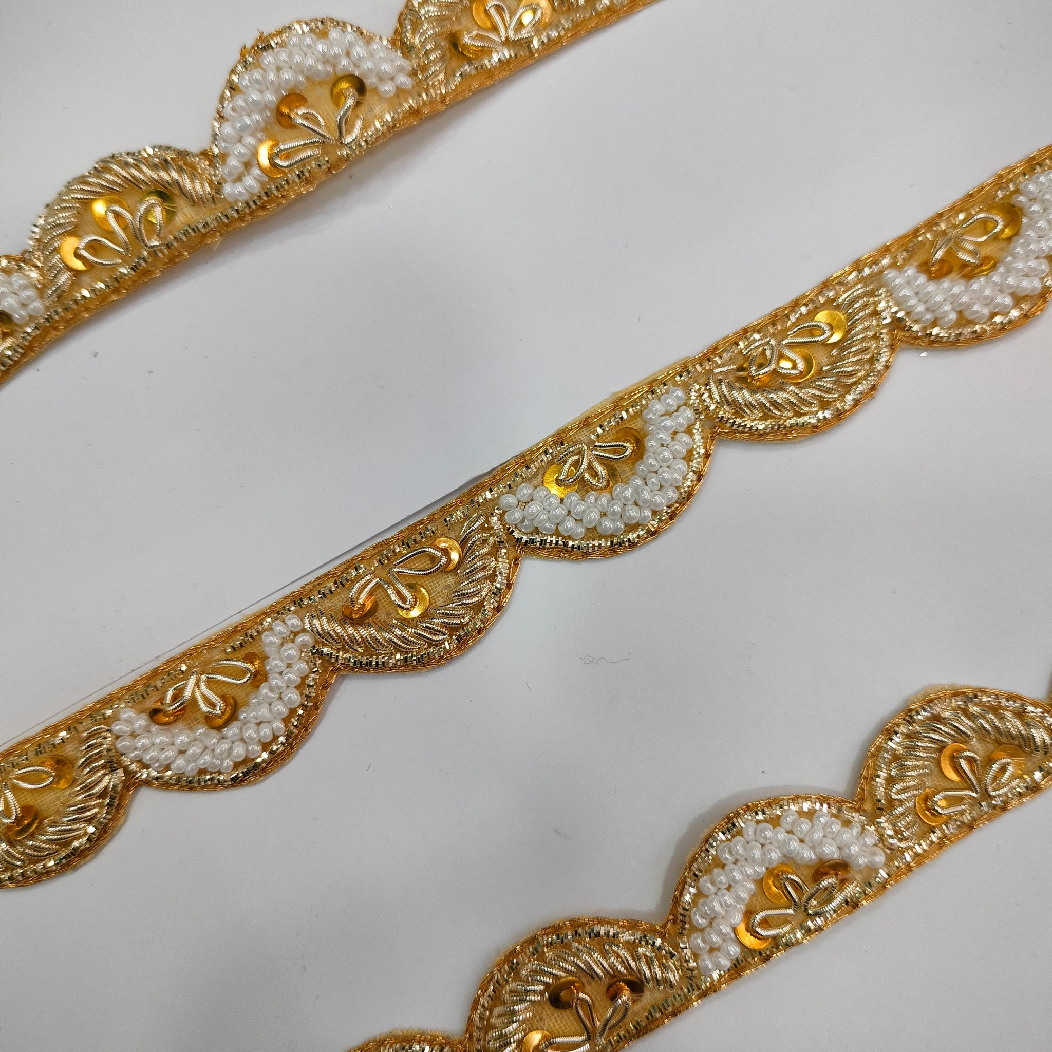 Golden Handwork Zardozi Work Lace