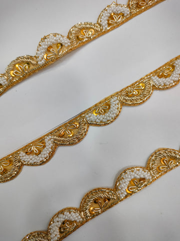 Golden Handwork Zardozi Work Lace