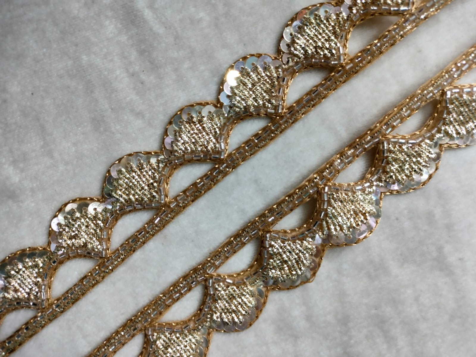 Golden Handwork Zardozi Work Lace