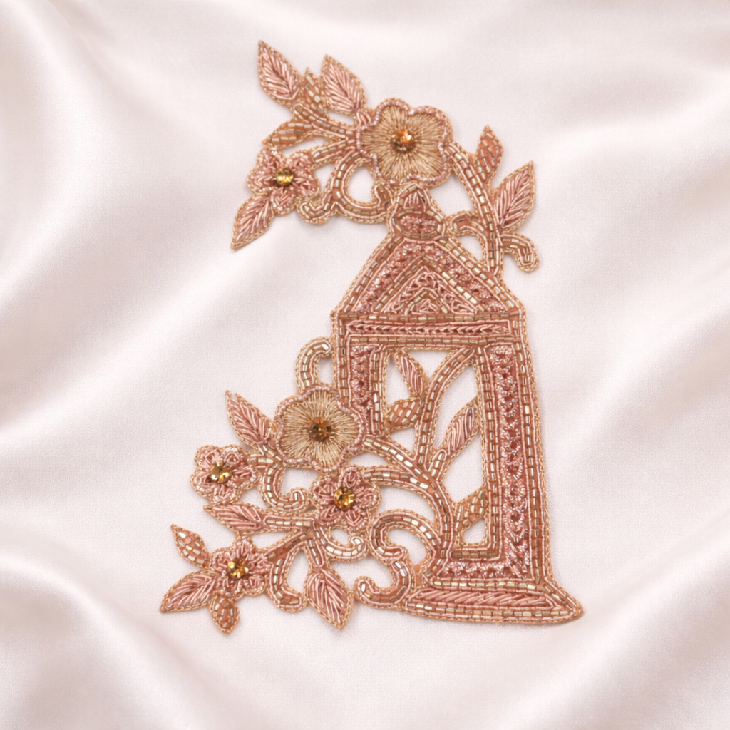 Handcrafted Lantern Zardozi Patch