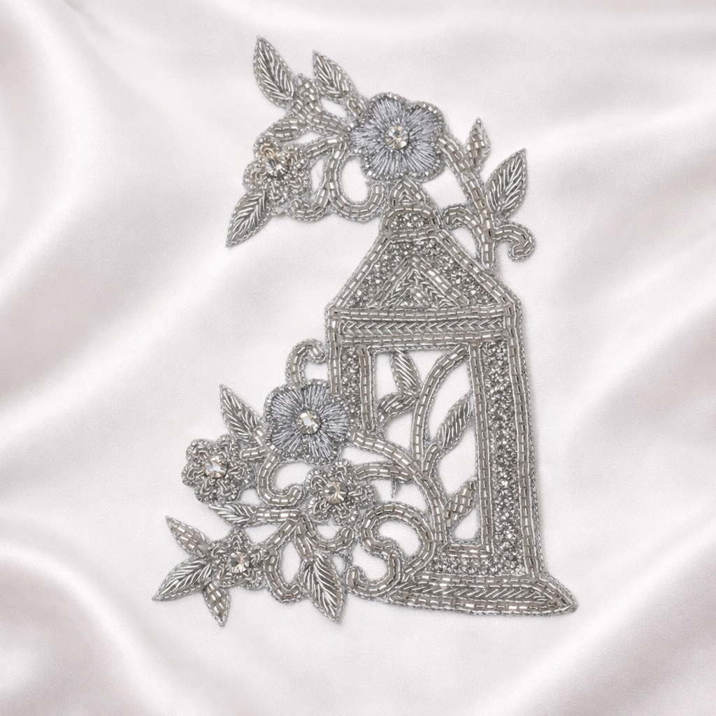 Handcrafted Lantern Zardozi Patch