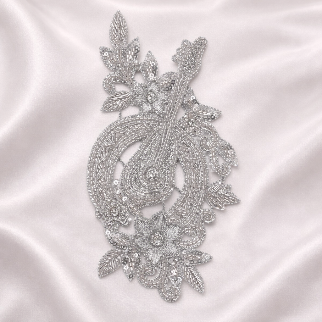 Handcrafted Sitar Zardozi Patch