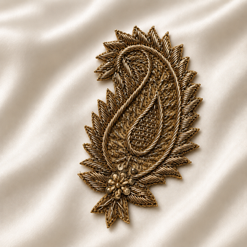 Handcrafted Paisley Embroidered Designer Patch
