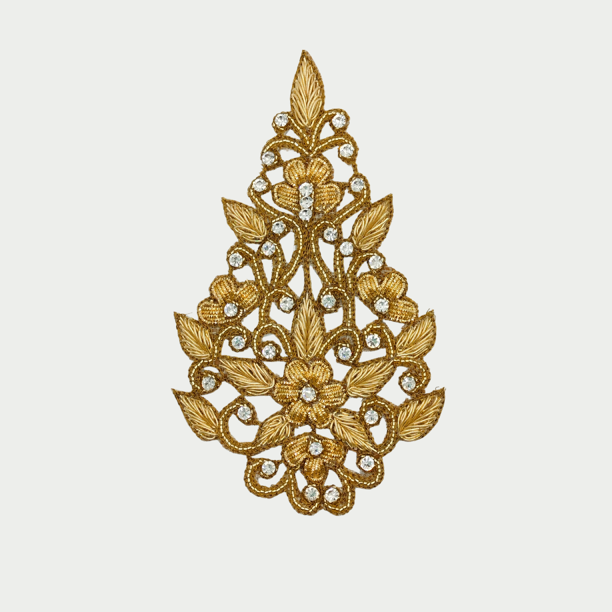 Handcrafted Golden Zardozi Patch (6-12 Pieces)