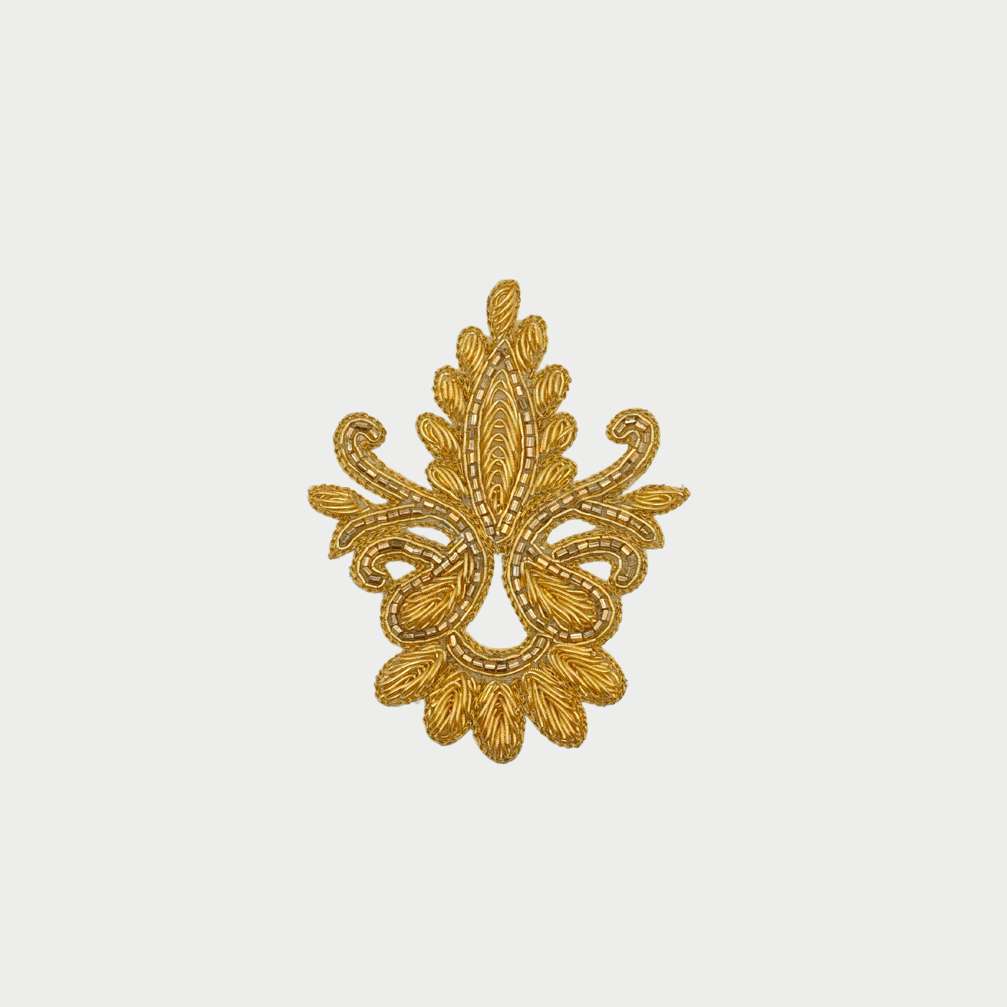 Handcrafted Golden Zardozi Patch (6-12 Pieces)