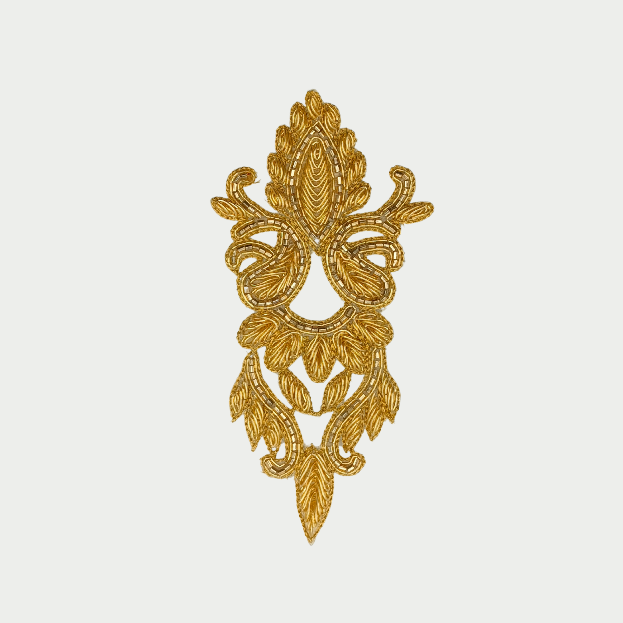 Handcrafted Golden Zardozi Patch