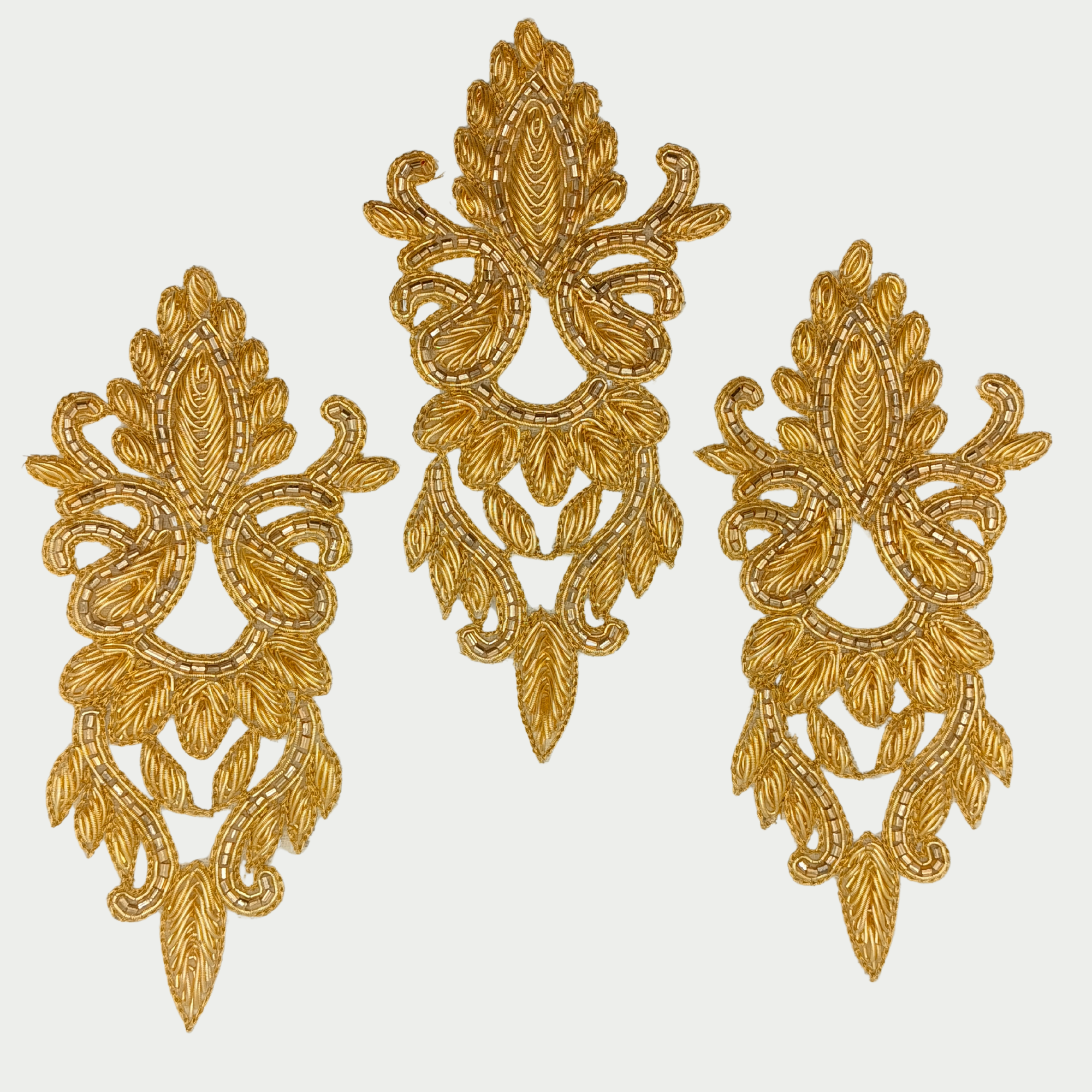 Handcrafted Golden Zardozi Patch