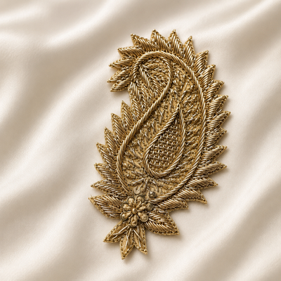 Handcrafted Paisley Embroidered Designer Patch