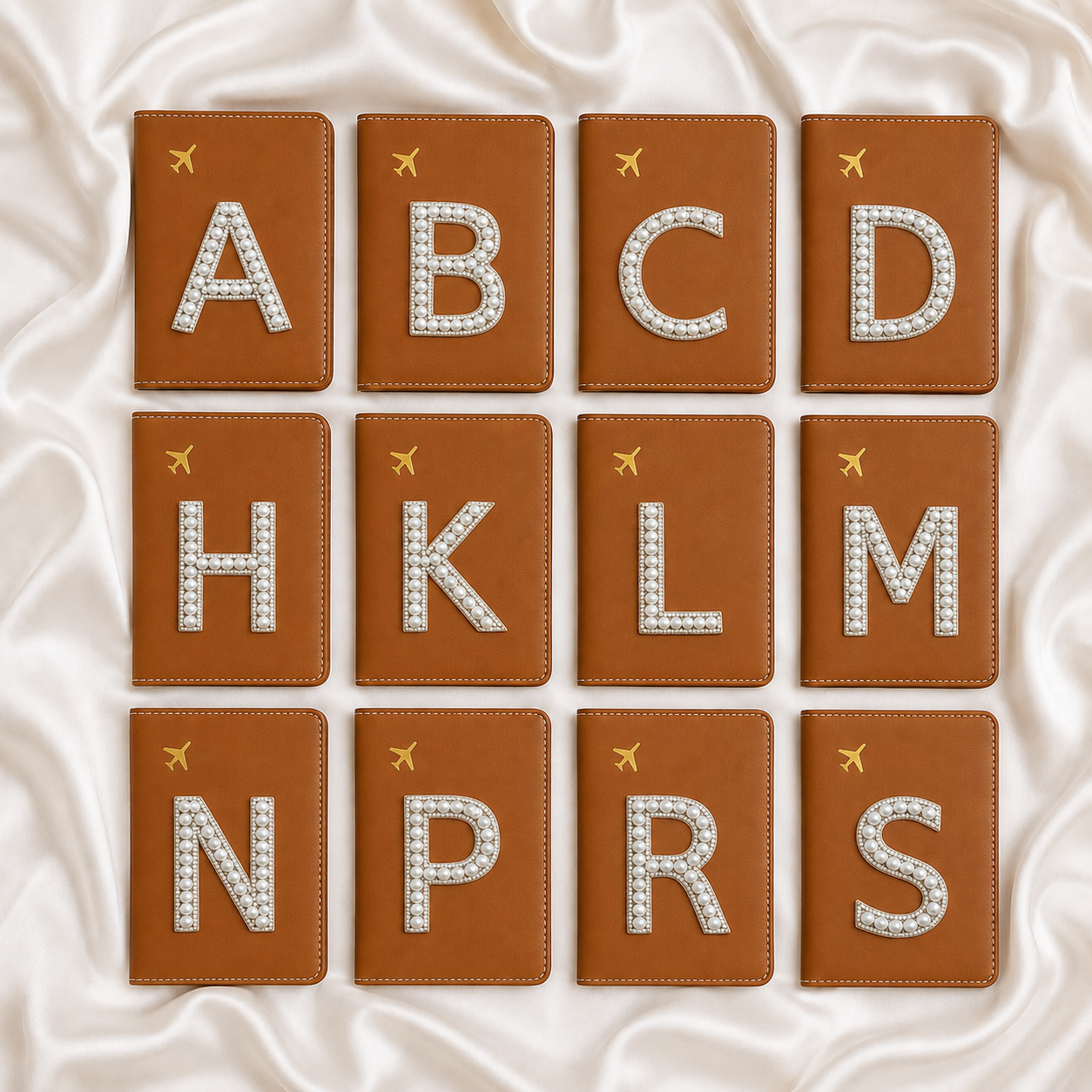 Handcrafted Pearl Alphabet Patch Set – 12/24 Pieces