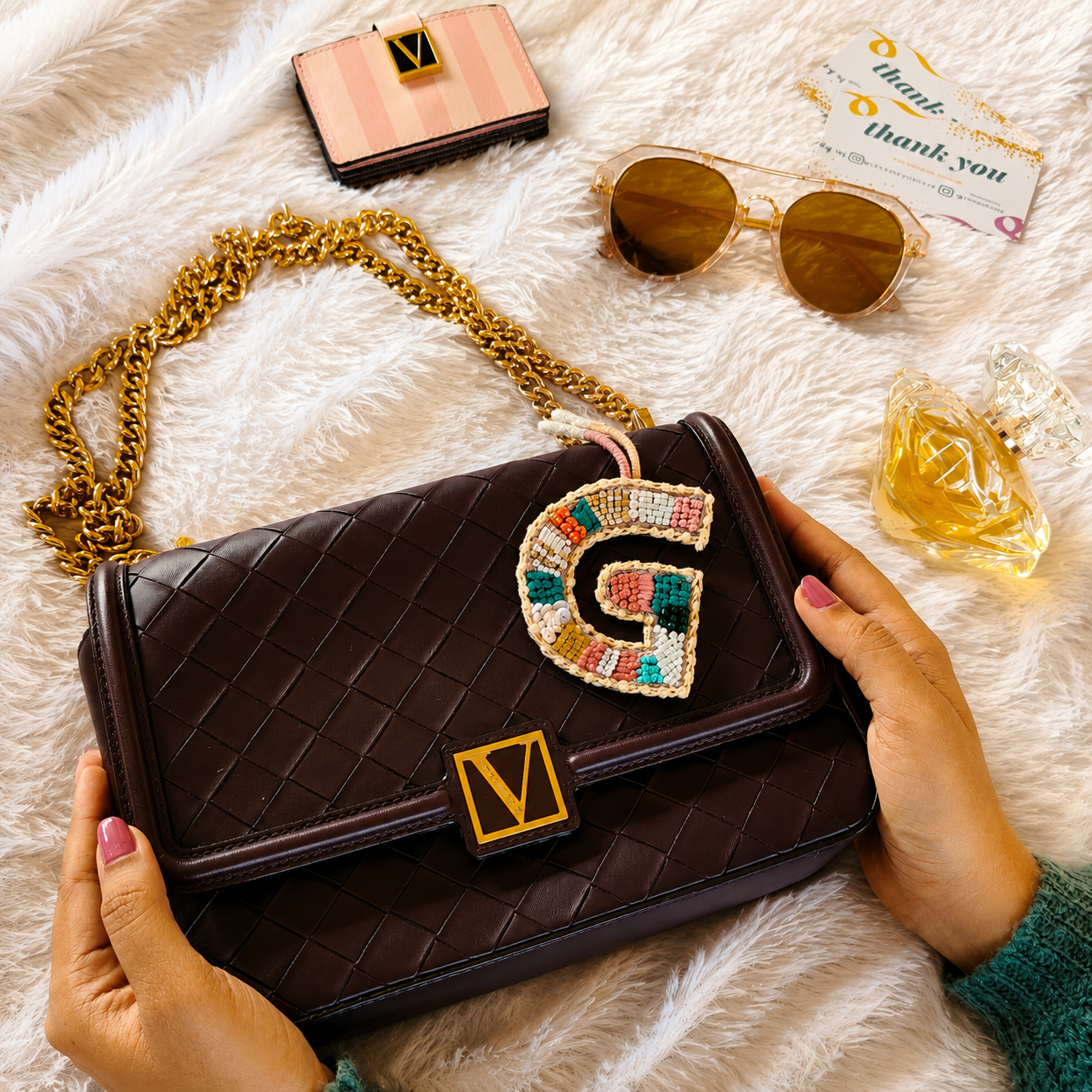 BohoBeadworks Alphabet 'G' Bag Charm