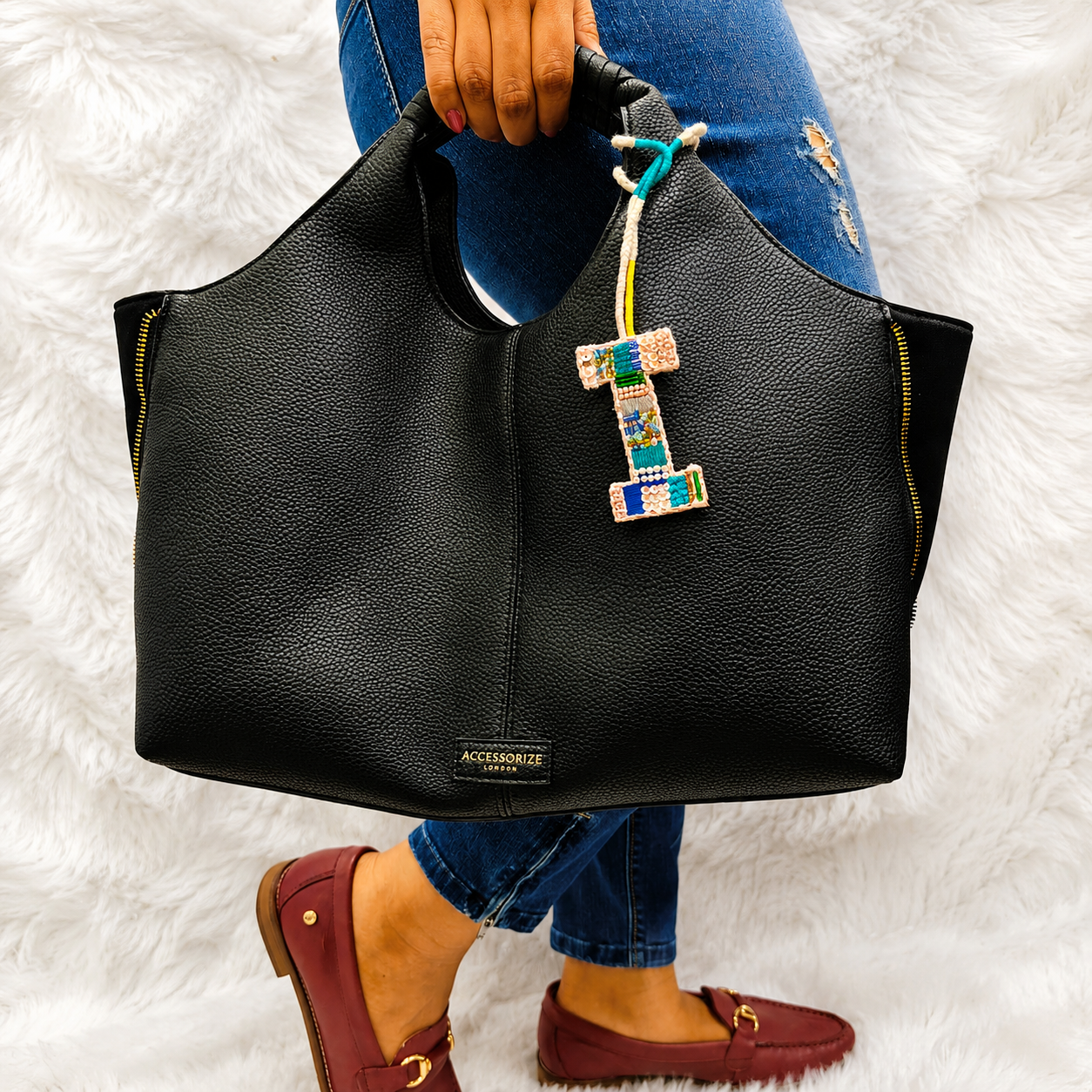 BohoBeadworks Alphabet 'I' Bag Charm