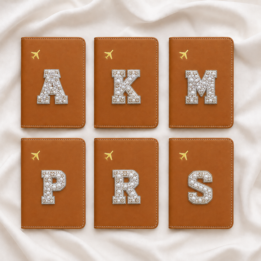 Pearl Embellished Alphabet Patches – 12 / 24 Piece Set