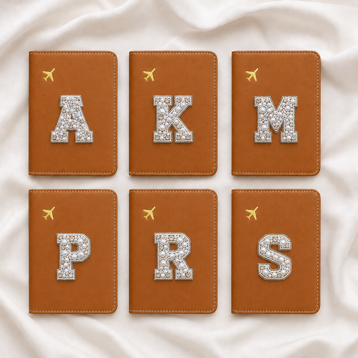 Pearl Embellished Alphabet Patches – 12 / 24 Piece Set