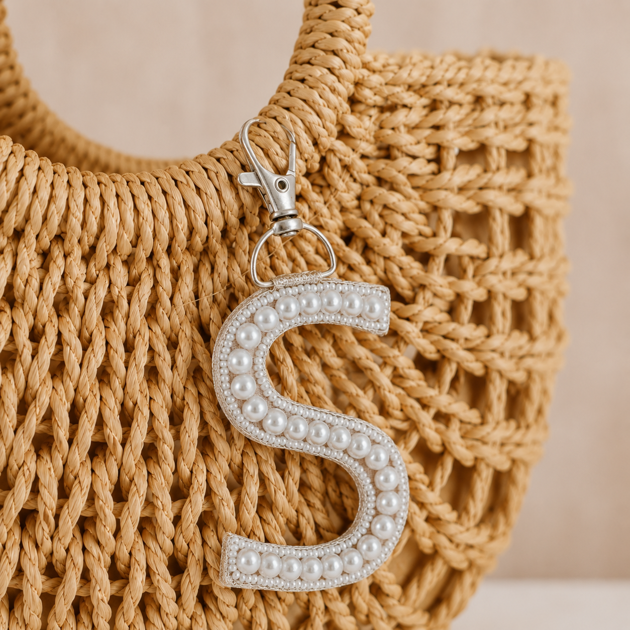 Alphabet Pearl Bag Charms – Set of 12 / 24 Pieces