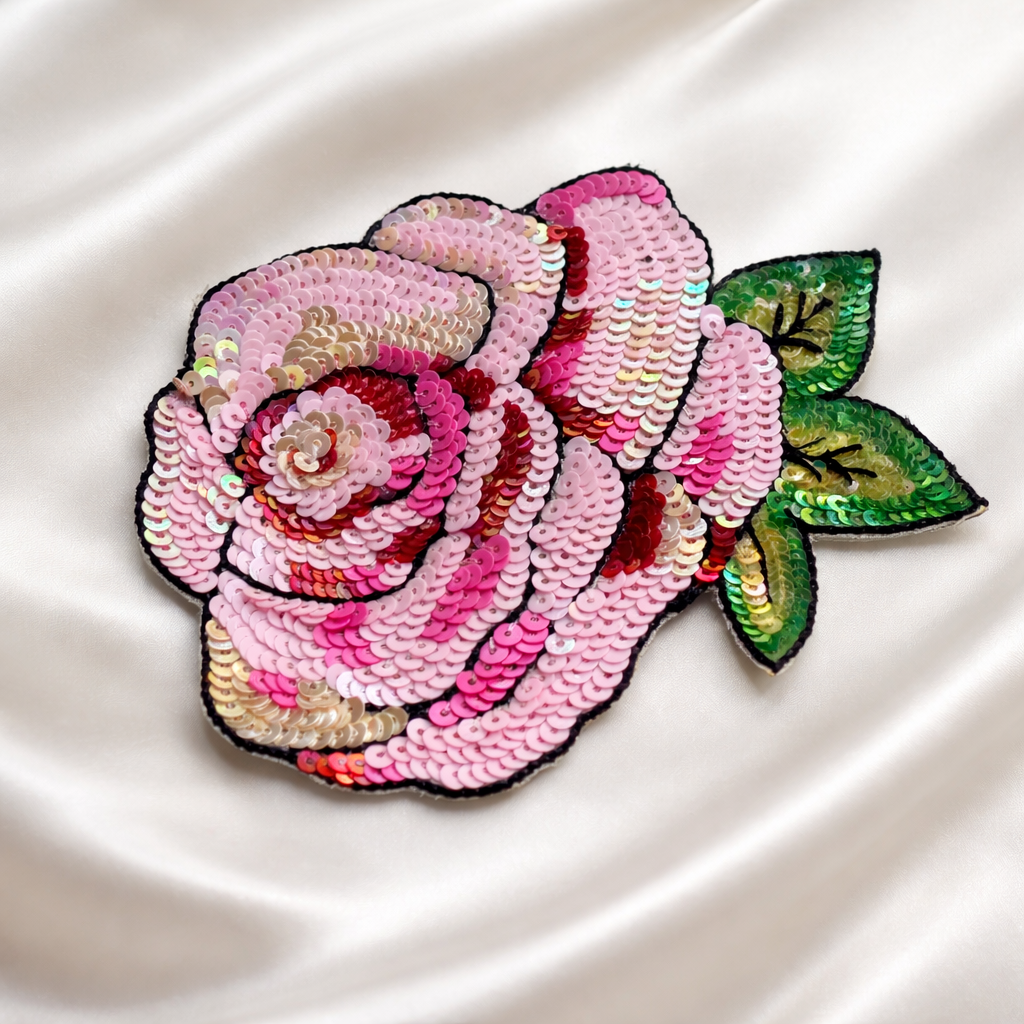 Sequinwork Rose Patch