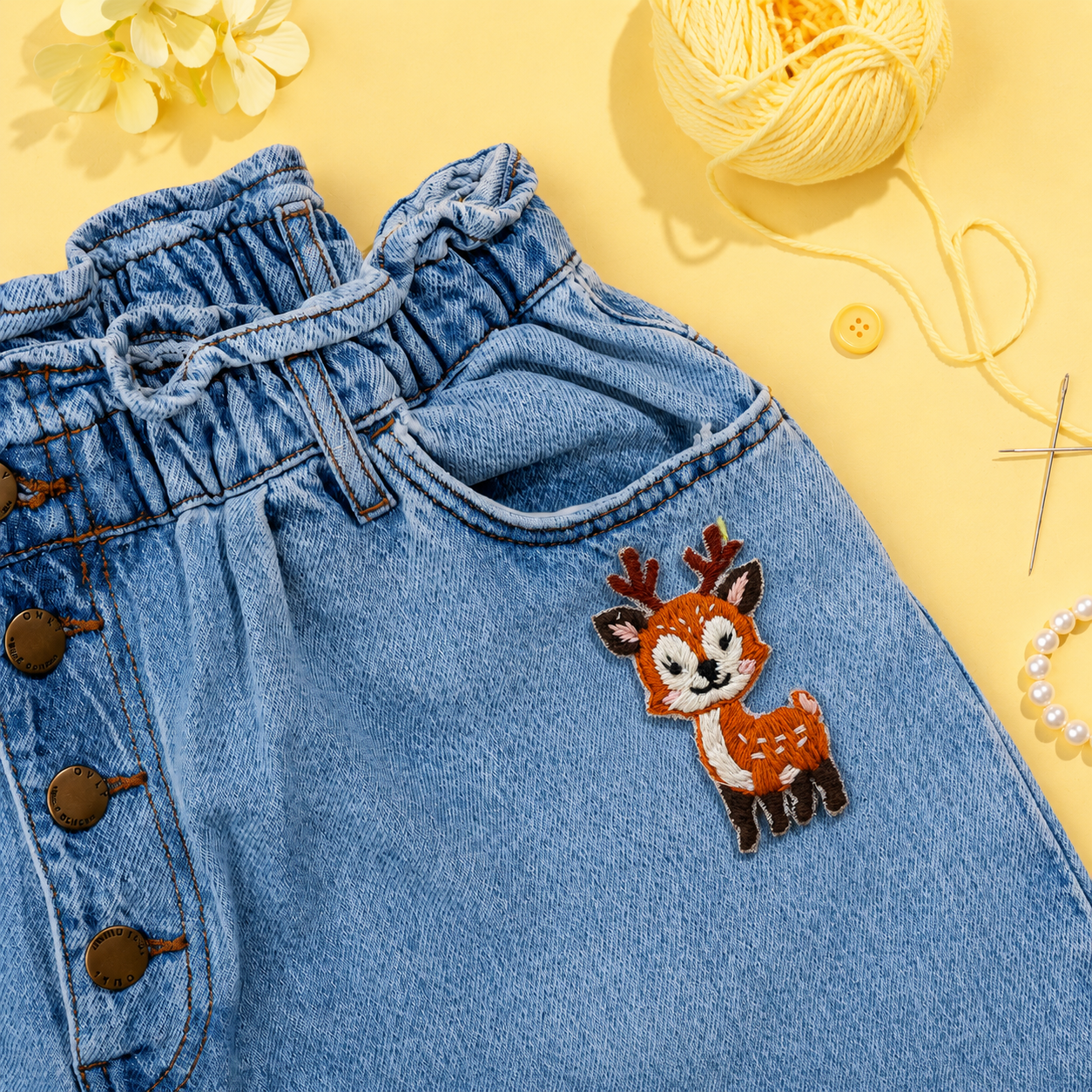 Little Woodland Deer Embroidered Patch
