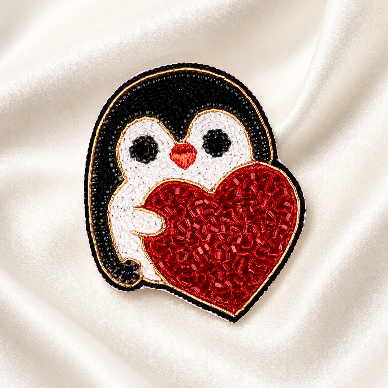 Love Hug Penguin Patch