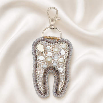 Tooth Crystal Pearl Tooth Charm