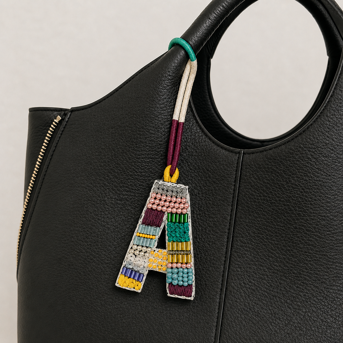 BohoBeadworks Alphabet 'A' Bag Charm