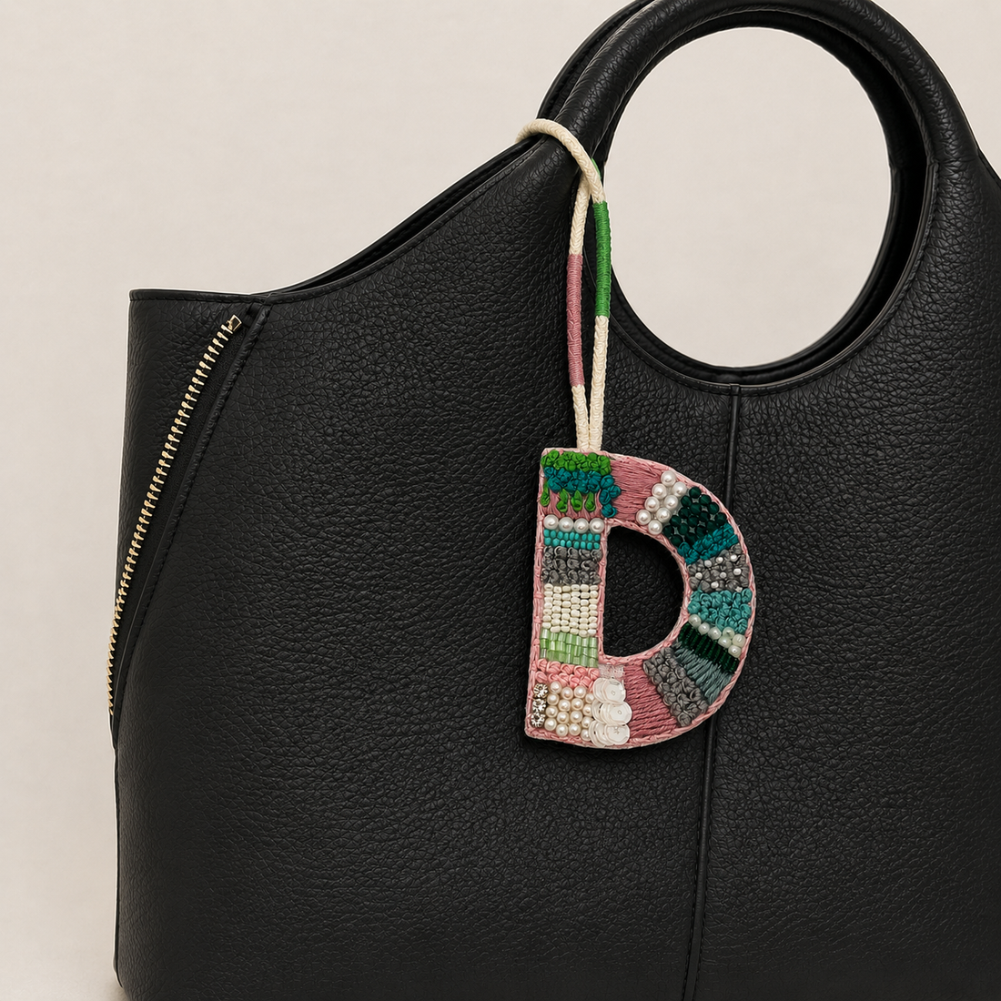 BohoBeadworks Alphabet 'D' Bag Charm