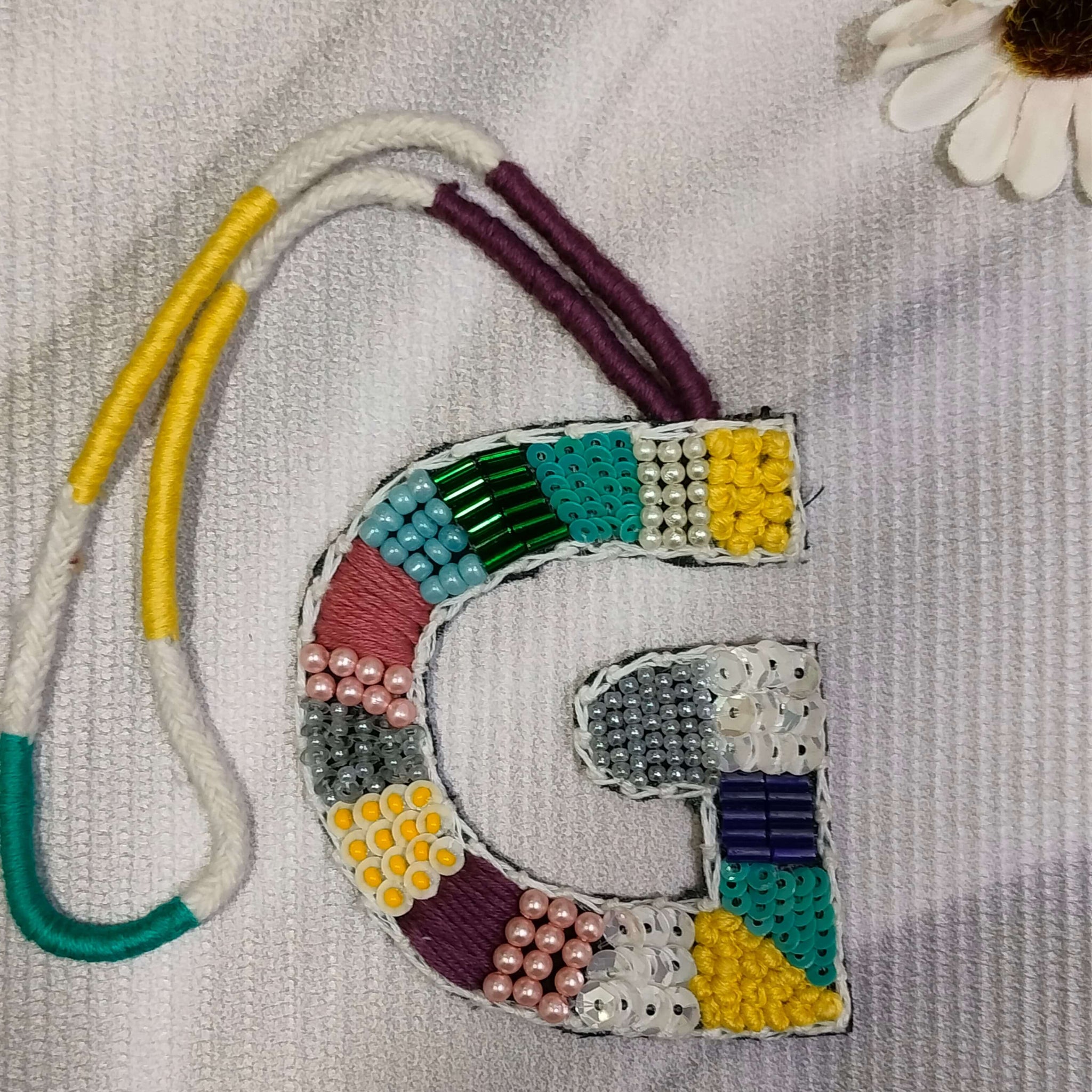 BohoBeadworks Alphabet 'G' Bag Charm