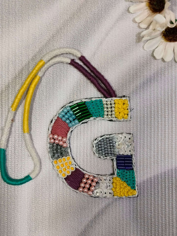 BohoBeadworks Alphabet 'G' Bag Charm