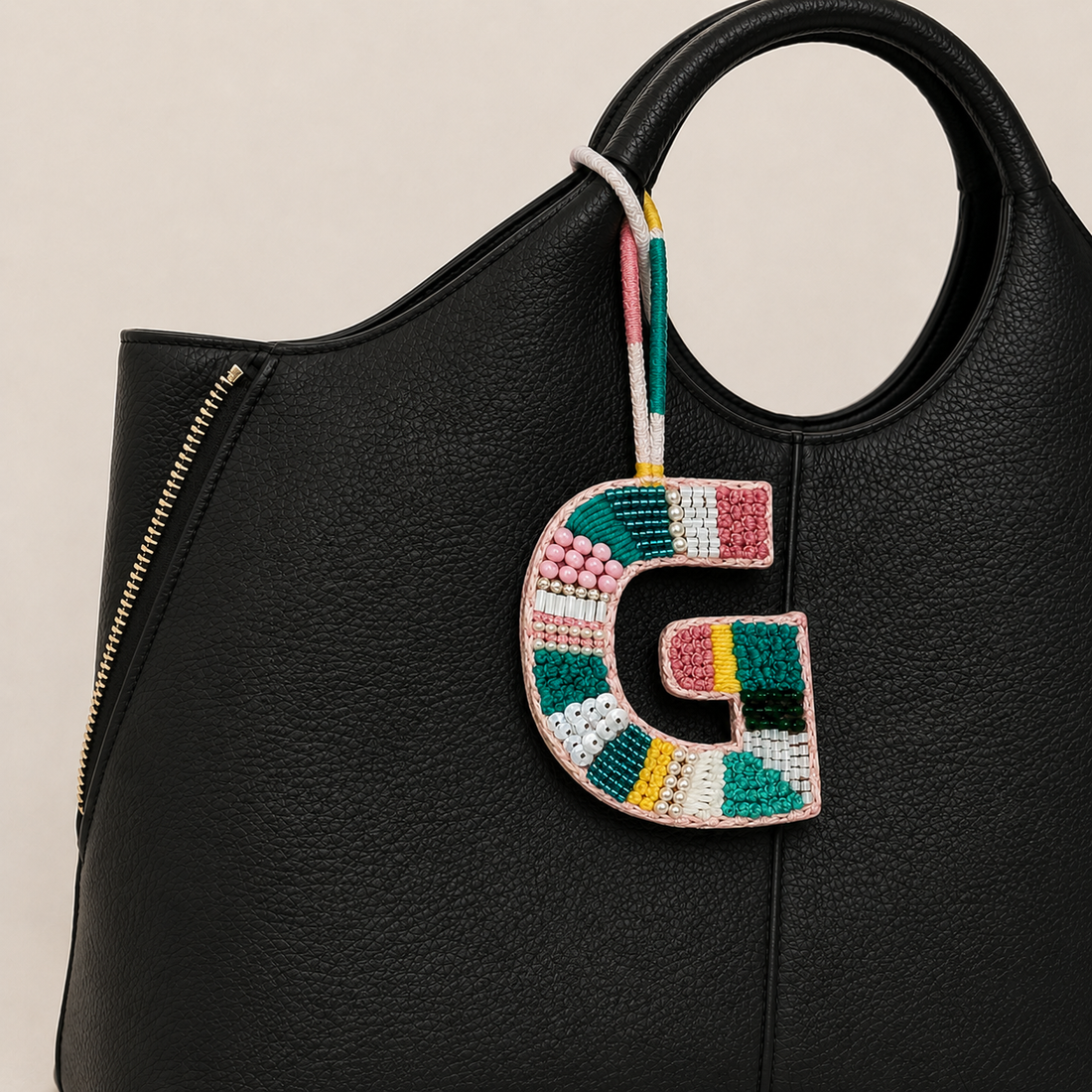 BohoBeadworks Alphabet 'G' Bag Charm
