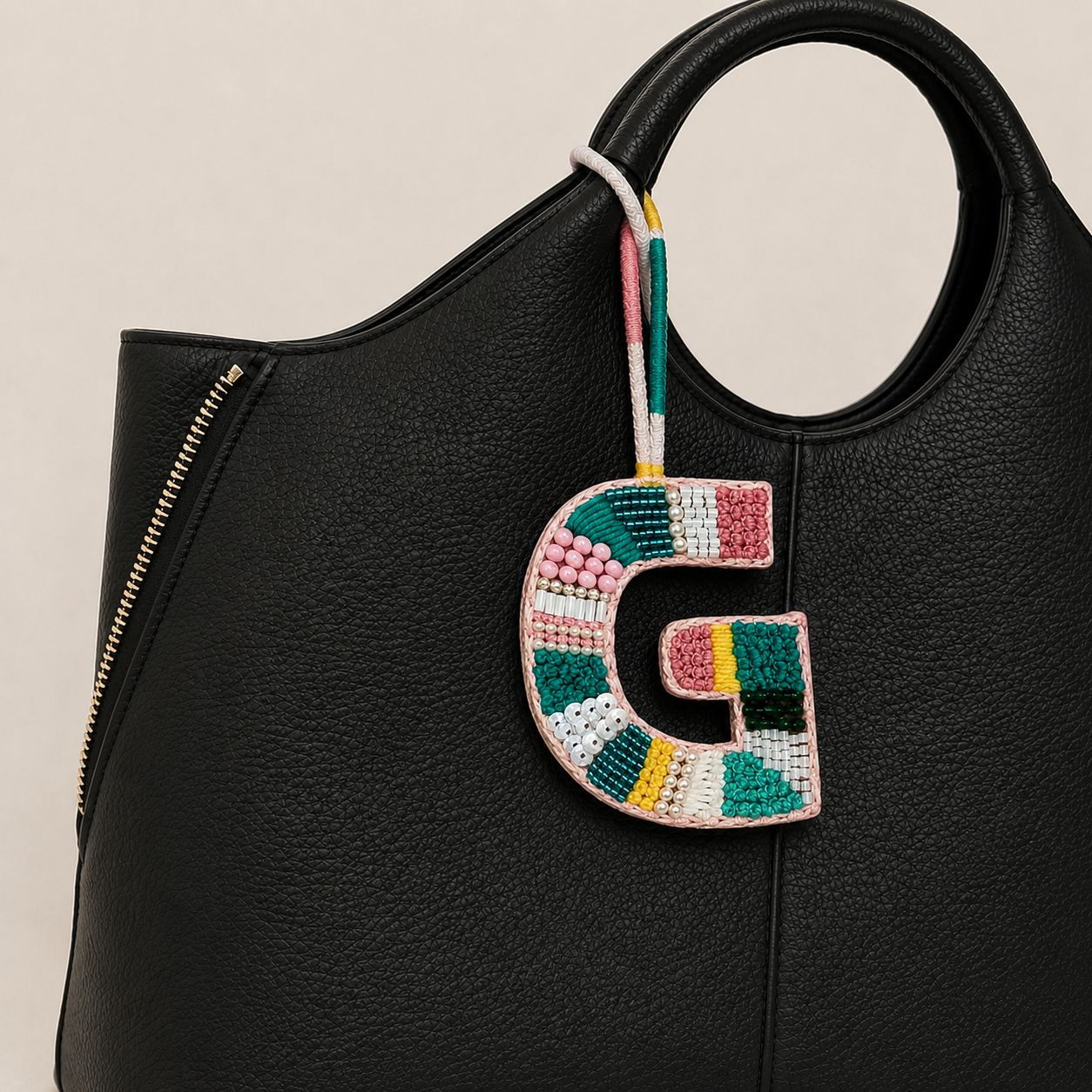 BohoBeadworks Alphabet 'G' Bag Charm