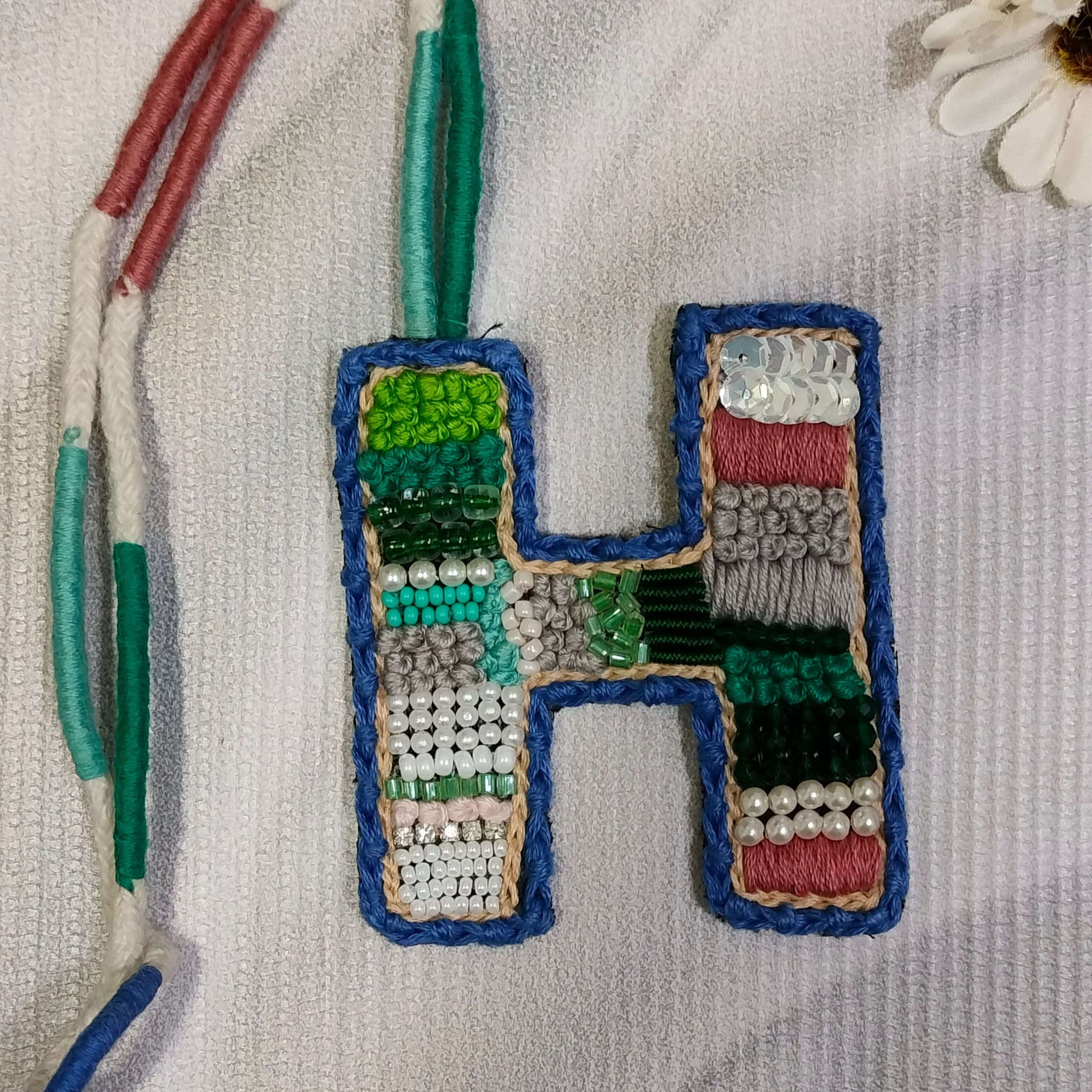 BohoBeadworks Alphabet 'H' Bag Charm