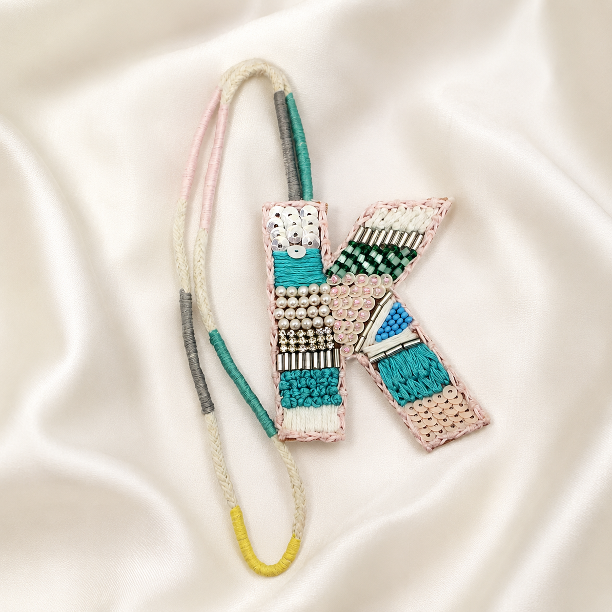 BohoBeadworks Alphabet 'K' Bag Charm